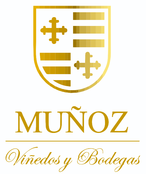 Logo dorado Bodegas Muñoz