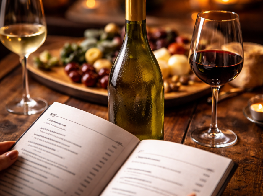 Vino y cartas de vino restaurantes